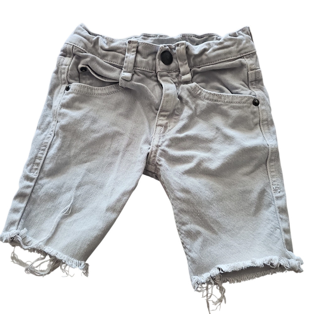 Zara Light Gray Kids Denim Shorts